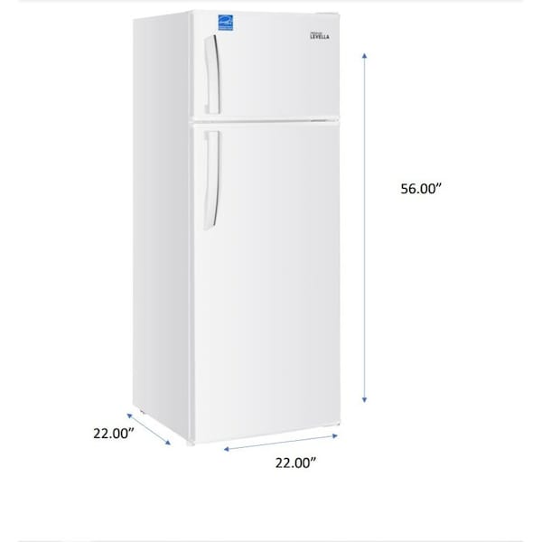 Premium Levella 7.3 cu ft Energy Star Top Freezer Refrigerator in White - PRF7350HW