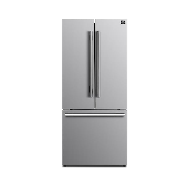 Forno No Frost Refrigerator 31In. French Door Stainless Steel w/Ice Maker - FFFFD1974-31SB
