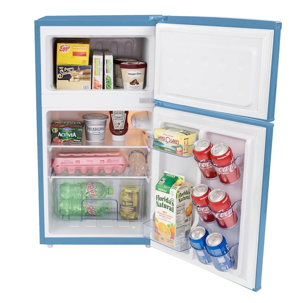 Avanti 3.0 cu. ft. Retro Compact Refrigerator/Freezer, Robin's Egg Blue - RMRT30X6BL-IS