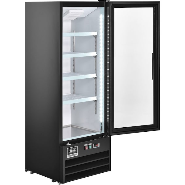 Nexel Merchandiser Refrigerator, 1 Door, 21.7Wx21.7Dx63H - G258BMF-HC