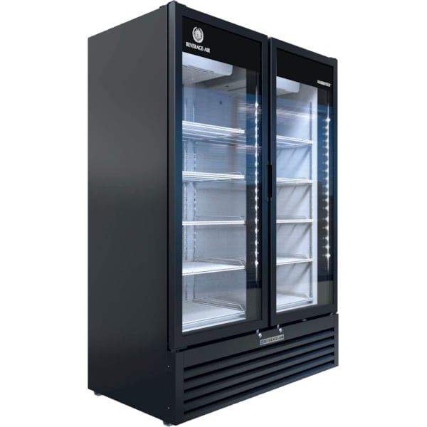Beverage-Air Glass Door Merchandiser, Refrigerator, 39.41 cu. ft. Capacity, Black - MT53-1B