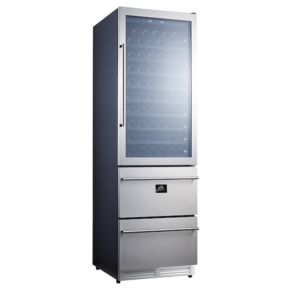Forno Azienda Dual Temperature Zone Wine Cooler -108 Bottles - FWCDR6628-24S