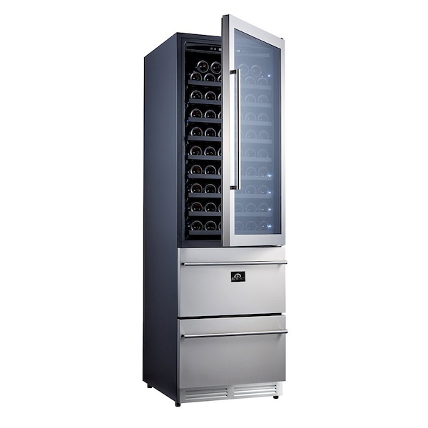 Forno Azienda Dual Temperature Zone Wine Cooler -108 Bottles - FWCDR6628-24S