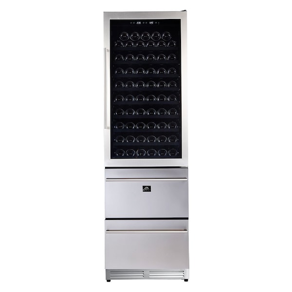 Forno Azienda Dual Temperature Zone Wine Cooler -108 Bottles - FWCDR6628-24S
