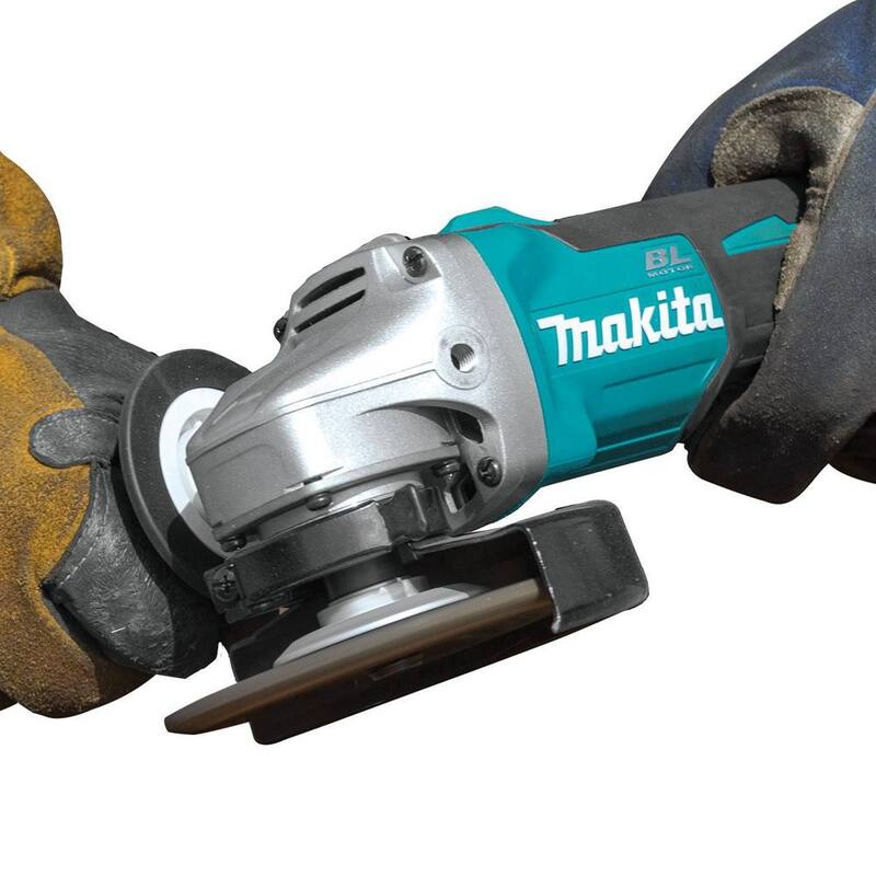 Amoladora angular inalámbrica sin escobillas de iones de litio LXT de 18V de Makita de 4-1/2 pulgadas/5 pulgadas (herramienta solamente) - XAG04Z