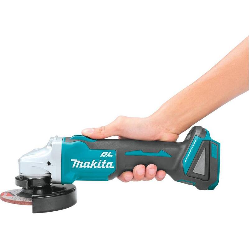 Amoladora angular inalámbrica sin escobillas de iones de litio LXT de 18V de Makita de 4-1/2 pulgadas/5 pulgadas (herramienta solamente) - XAG04Z