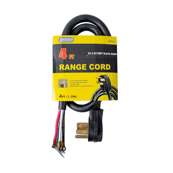 Bergen Industries Appliance Power Cord 4FT.4-Wire Oven Ra - R628204