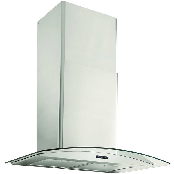 Almo Elite 36-inch Curved Glass Chimney Range Hood with 400 CFM Electronic Control - EW4636SS