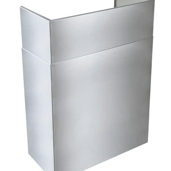 Almo 24-in. to 45-in. Telescopic Flue Extension for Outdoor Hoods, Wall-Mountable, Stainless Steel - AEEPD2445SS