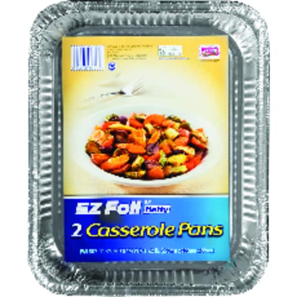 Ez Foil Hefty EZ Foil 9-1/4 in. W X 11-3/4 in. L Casserole Pan Silver , 2PK - 00Z91894