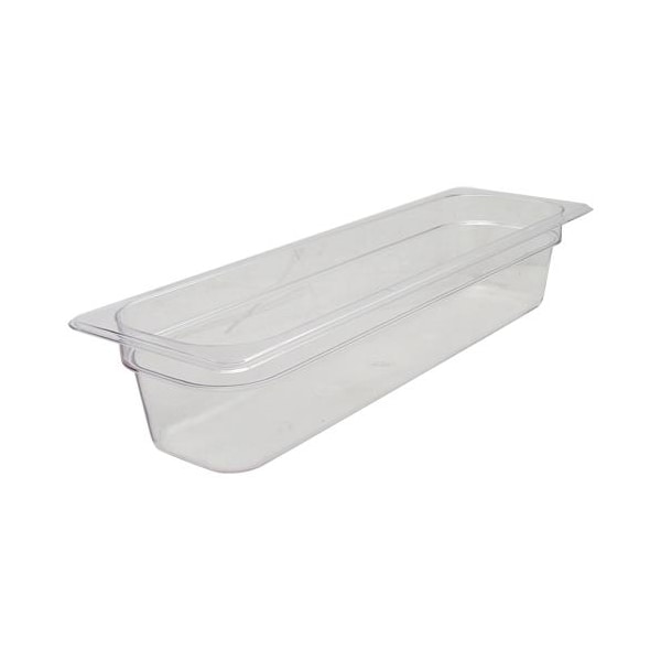 Cambro 1/2 Size 4 in Clear Camwear® Food Pan - 24LPCW135