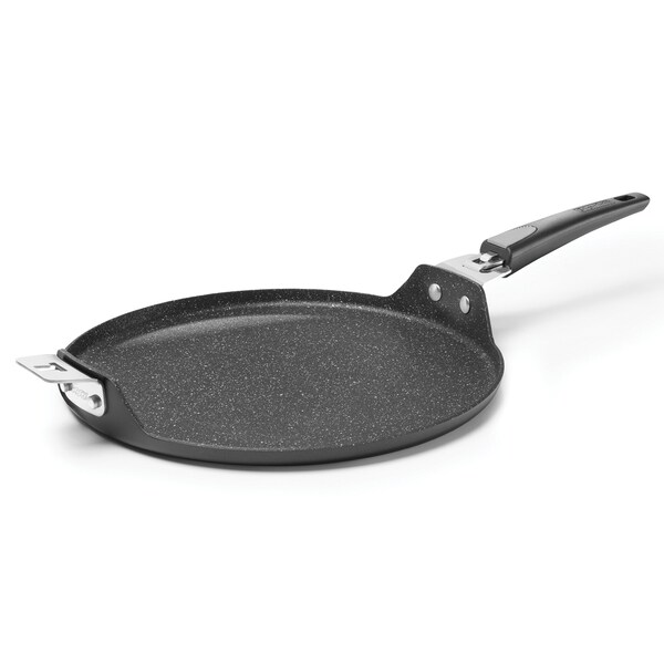 The Rock By Starfrit T-Lock 12.5" Pizza Pan/Flat Griddle with Detachable Handle - 034714-004-0000