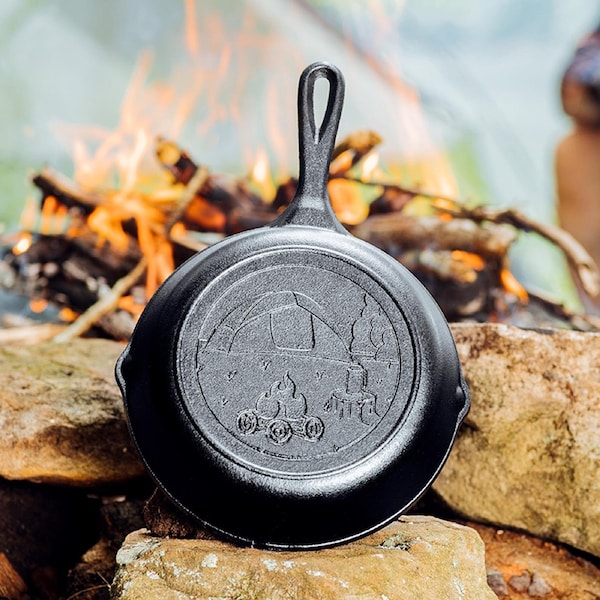 Lodge Cast Iron Lodge Wanderlust Cast Iron Skillet 8 in. Black - L5SKWND