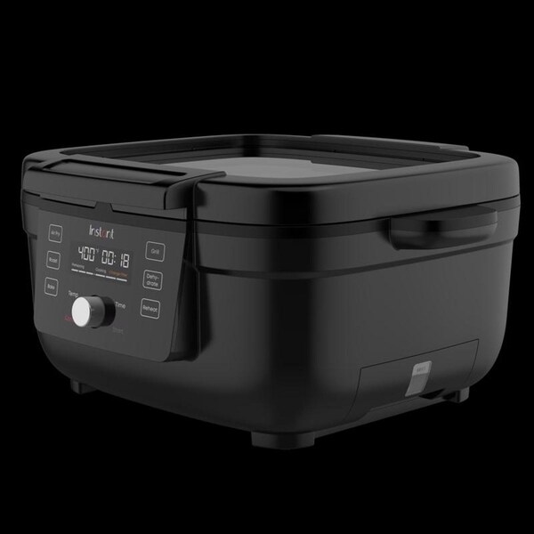 Instant Pot Instant Black Plastic/Stainless Steel Nonstick Surface Electric Grill 4 qt. cap. - 140-8001-01