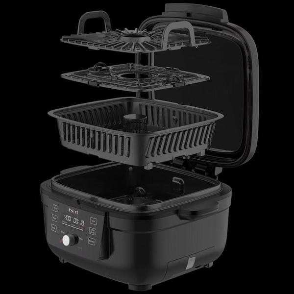 Instant Pot Instant Black Plastic/Stainless Steel Nonstick Surface Electric Grill 4 qt. cap. - 140-8001-01