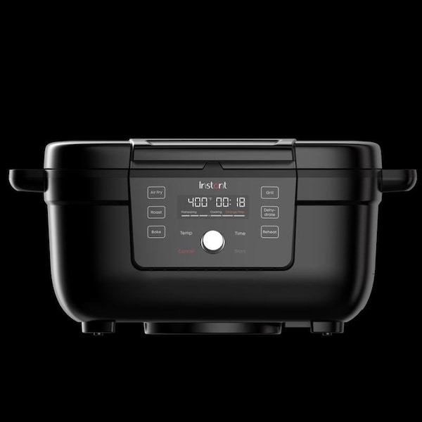 Instant Pot Instant Black Plastic/Stainless Steel Nonstick Surface Electric Grill 4 qt. cap. - 140-8001-01