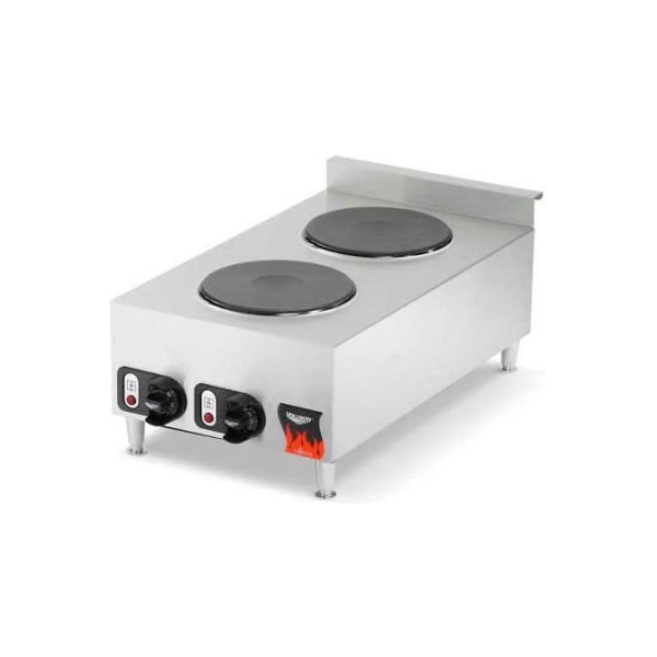 Vollrath Co VollrathÂ Electric Hot Plate, , 9" Solid Burners, 24" X 24" X 26" - 40739
