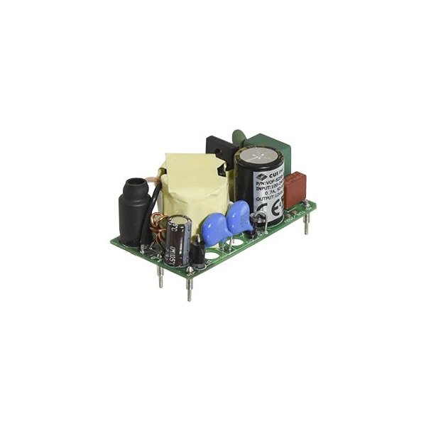 Cui Inc AC to DC Power Supply, 90 to 264V AC, 48V DC, 25W, 0.52A, PCB - VOF-S25B-48