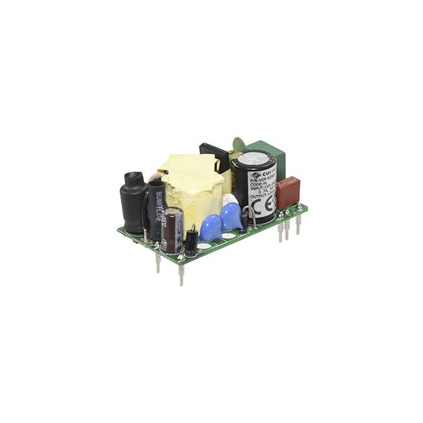 Cui Inc AC to DC Power Supply, 90 to 264V AC, 48V DC, 25W, 0.52A, PCB - VOF-S25B-48