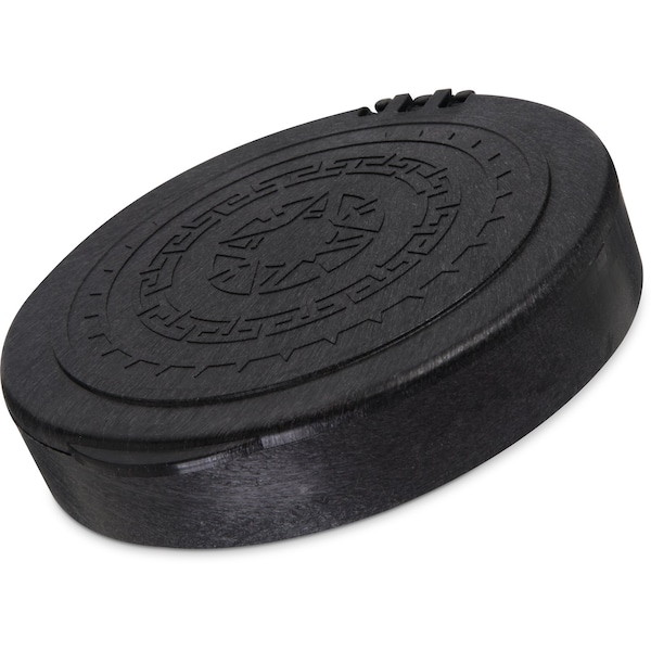 Carlisle Foodservice Hinged Tortilla Server, 7"x1", Black, PK12 - 071003