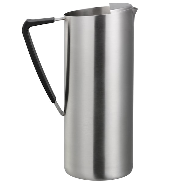 Service Ideas Slim Water Pitcher, 1.6L, Double Wall Stainless Steel, Brushed - X7DWBS