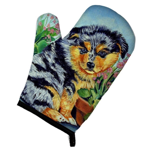 Carolines Treasures Australian Shepherd Puppy Oven Mitt - 7045OVMT