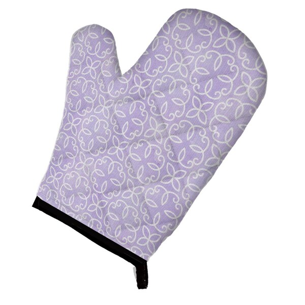 Carolines Treasures Gemoetric Circles on Purple Watercolor Oven Mitt - BB7494OVMT