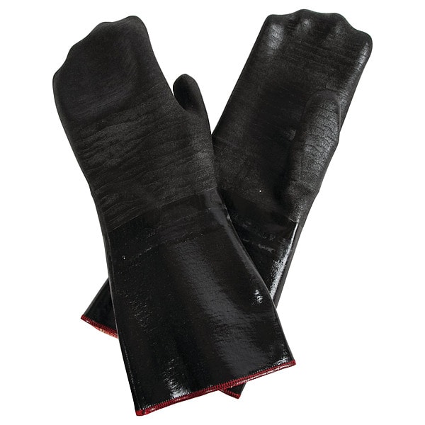 San Jamar Neoprene Oven Mitt, Upto 500 deg F, 17", PR - 6786RMT-XL