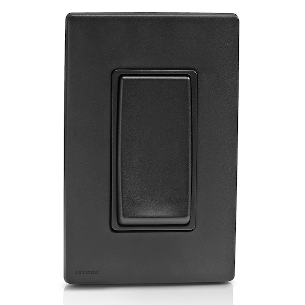 Interruptor de palanca Leviton RENU 3 vías SW ONYX BLACK - RE153-OB