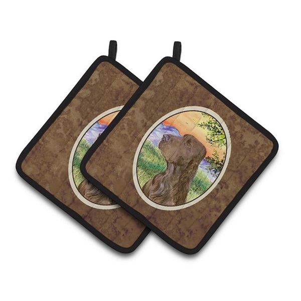 Carolines Treasures Field Spaniel Pair of Pot Holders, 7.5 x 3 x 7.5 in. - SS1017PTHD
