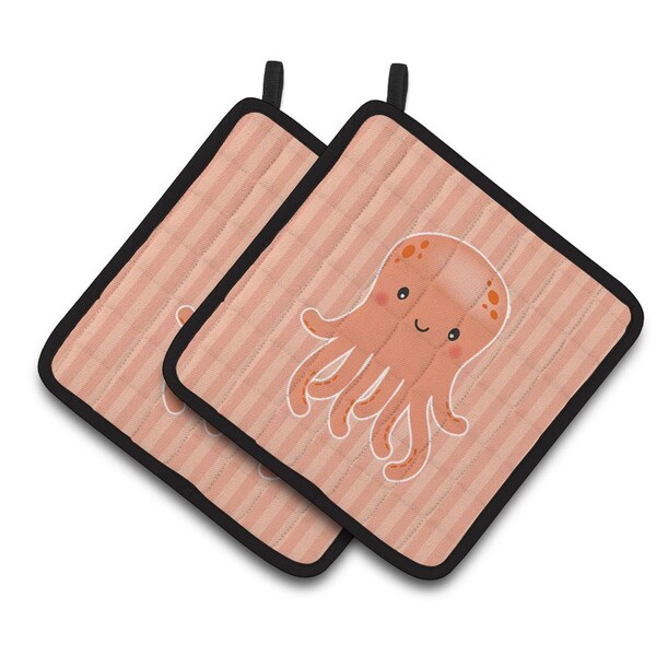 Carolines Treasures Octopus Pair of Pot Holders - BB7123PTHD