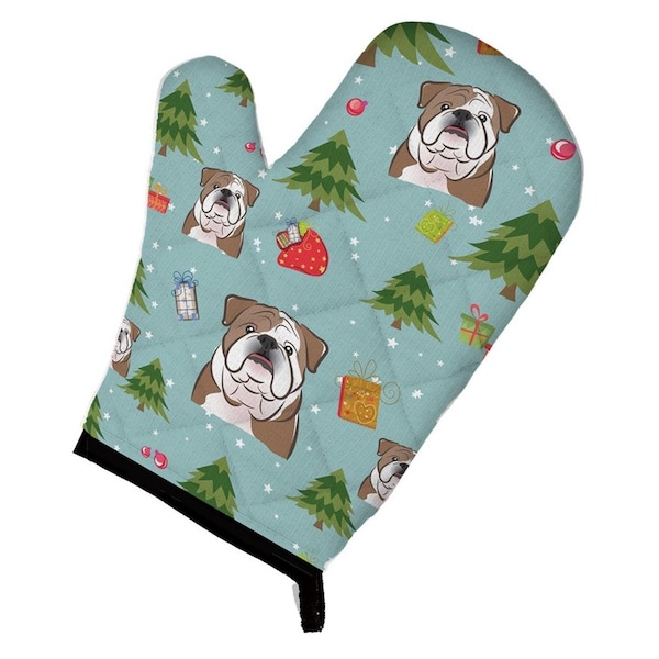 Carolines Treasures Christmas English Bulldog Oven Mitt - BB5008OVMT