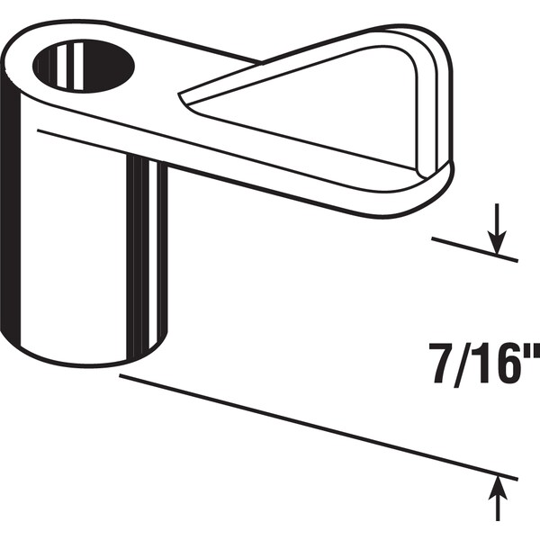 Prime-Line Plastic Screen Clip, 7/16 in., Black 100 Pack - PL 14593