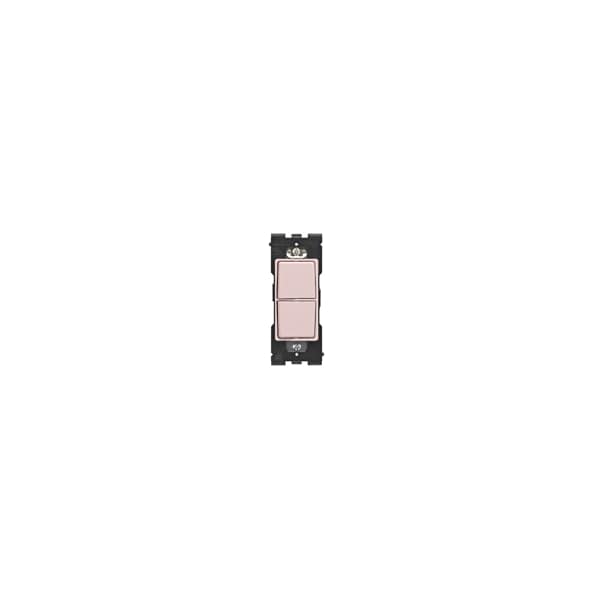 Interruptor basculante Leviton RENU 2 combinación de interruptores rosa limón fresco - RE634-FP