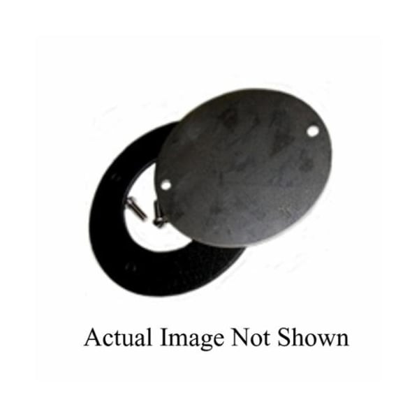 Mulberry Electrical Box Cover, Round, Die-Cast Zinc, Blank Cover - 30381