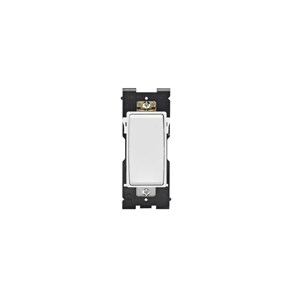 Interruptor basculante Leviton RENU 4 vías blanco sobre blanco - RE154-WW
