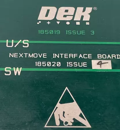 Dek Nextmove Interface Board 185020