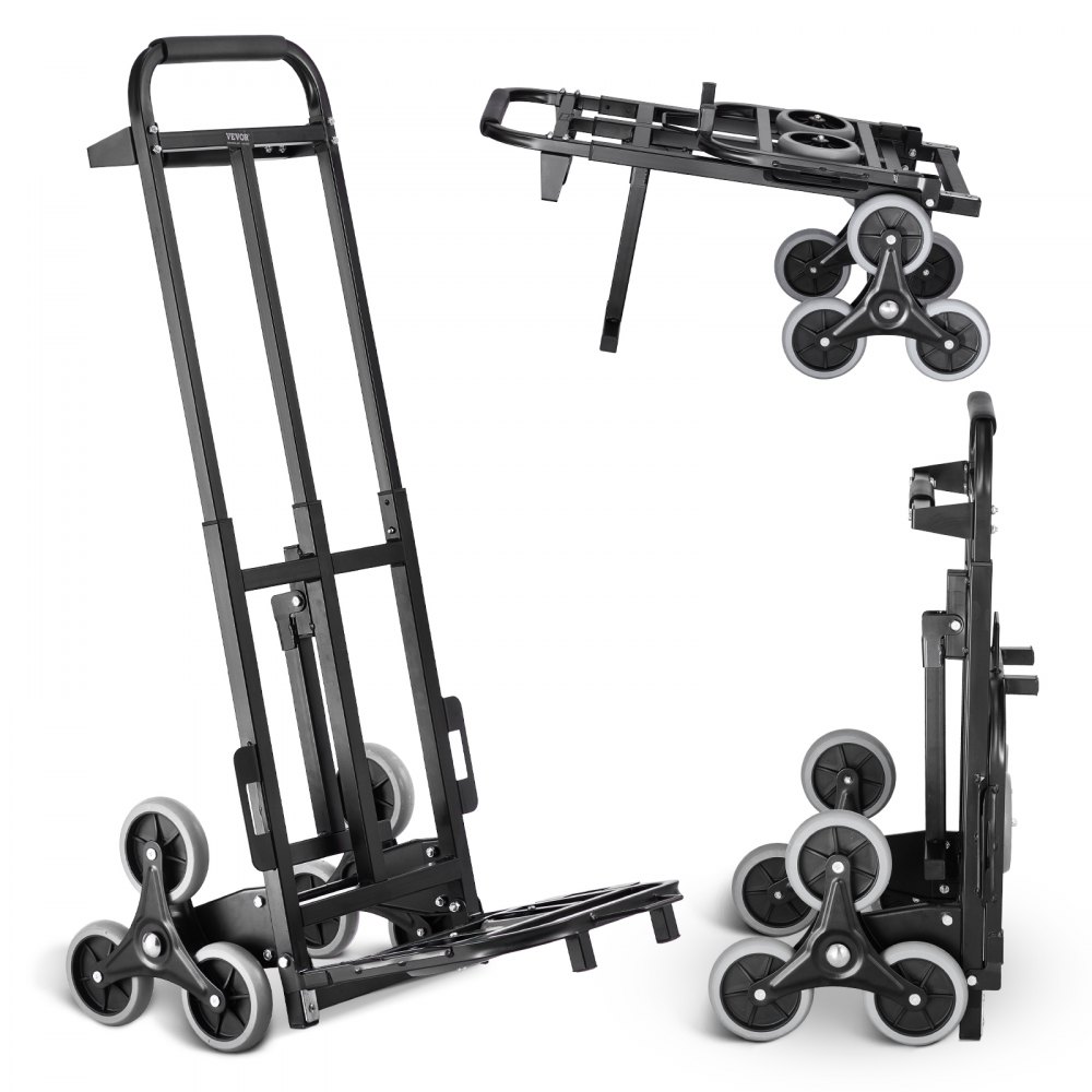 Stair Climbing Cart Heavy Duty Folding Hand Truck Dolly 460 lbs 6 Wheels - TCSPLCHS460LUZUQRV0