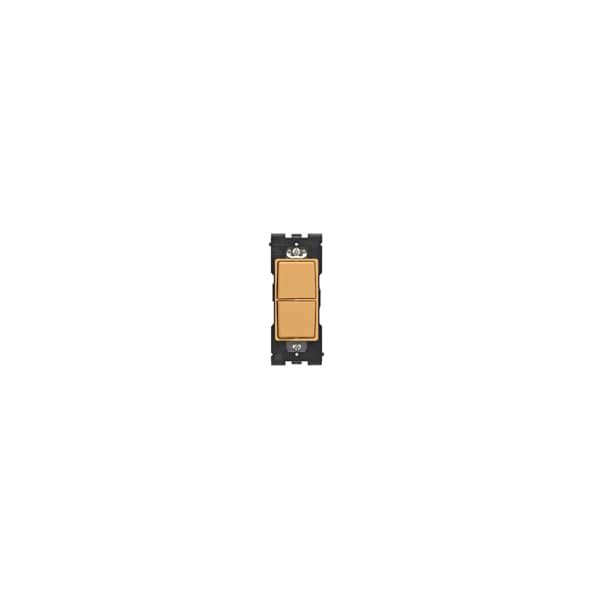 Interruptor basculante Leviton RENU 2 Switch Combo Toasted Coconut - RE634-TC