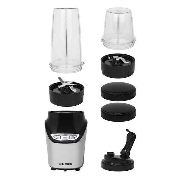 Kalorik Black/Silver Plastic Nutrition Blender Set 3 speed - NBL 43216 BK