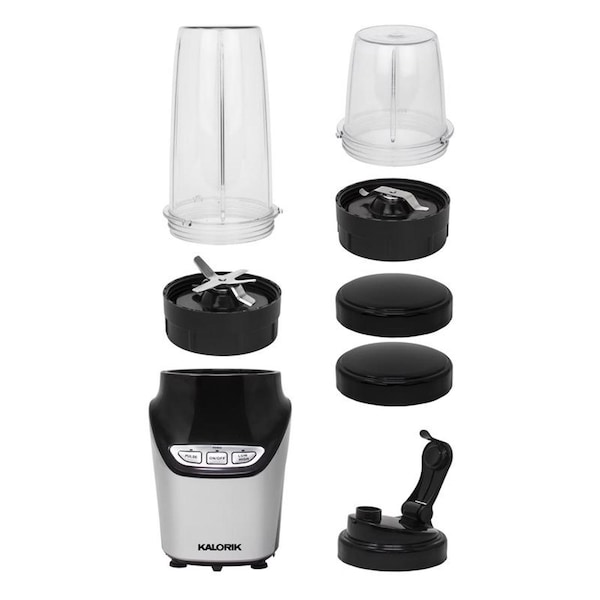 Kalorik Black/Silver Plastic Nutrition Blender Set 3 speed - NBL 43216 BK