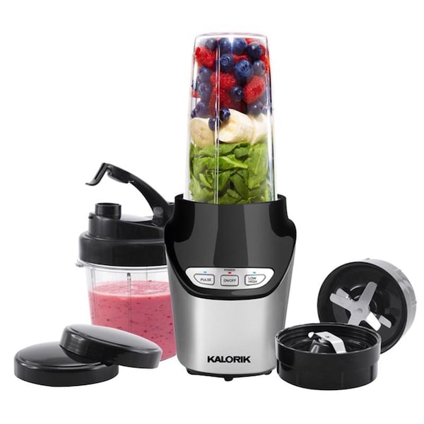 Kalorik Black/Silver Plastic Nutrition Blender Set 3 speed - NBL 43216 BK