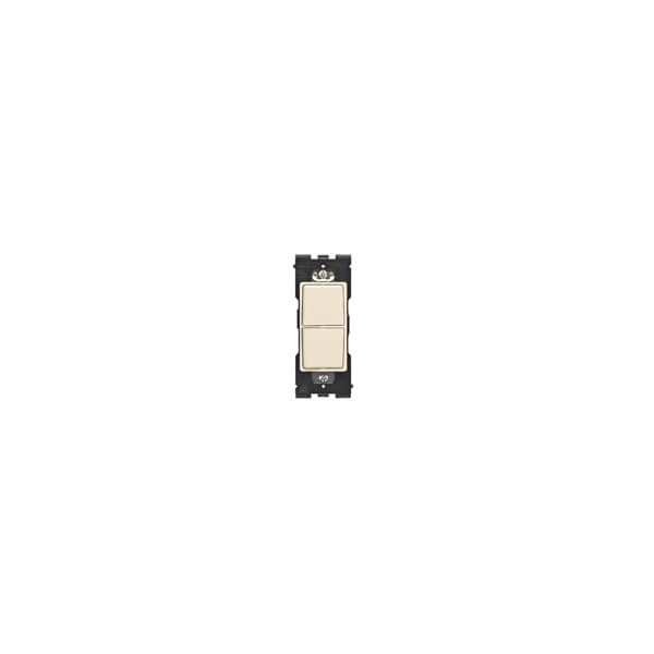 Interruptor basculante Leviton RENU 2 interruptores combo Gold Coast - RE634-GC