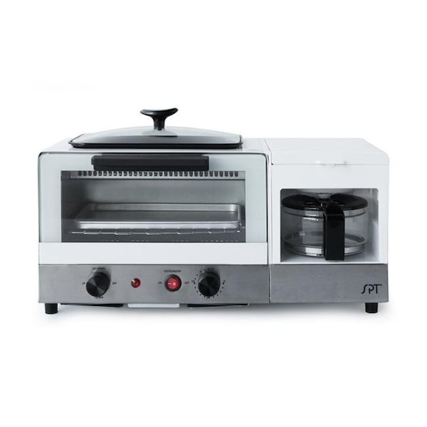 Spt SPT BM-1120W 3-in-1 Breakfast Maker - Stainless Steel; White - BM-1120W