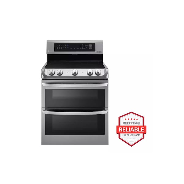 Almo 30-inch 7.3 cu. ft. ProBake Convection Double Electric Range with 5 Elements and 3200W Power - LDE4413ST