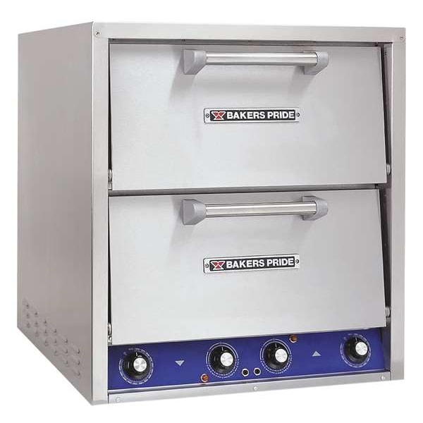 Bakers Pride 26" x 28" x 28 1/2" Double Deck, Brick Line Electric Deck Oven - P44-BL