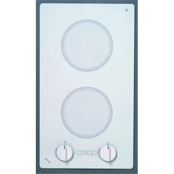 Kenyon Kenyon B49516 Alpine Series 2-burner Trimline Cooktop- white with analog control- two 6 .50 inch 240V UL - B49516