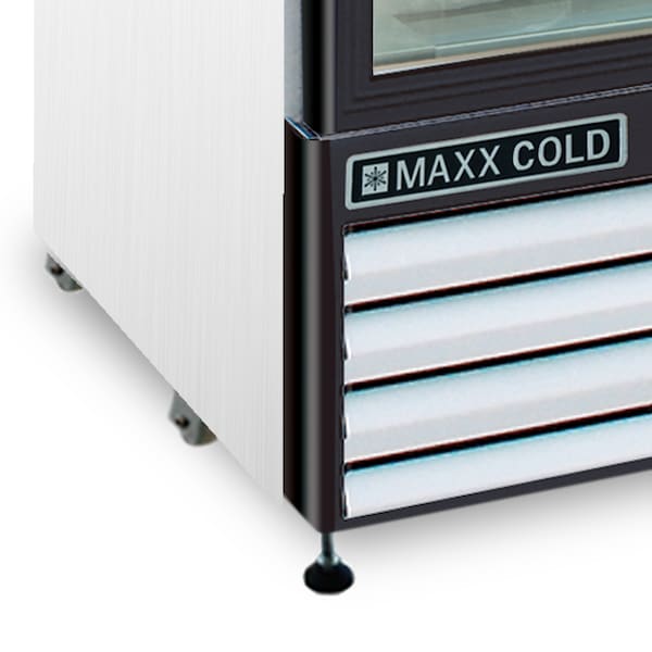 Maxx Cold Refrigerator 12 cu.ft., Single Door, Comm. Merchandiser, White/Glass - MXM1-12R