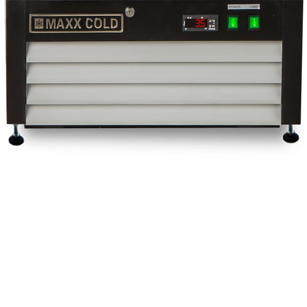 Maxx Cold Refrigerator 12 cu.ft., Single Door, Comm. Merchandiser, White/Glass - MXM1-12R