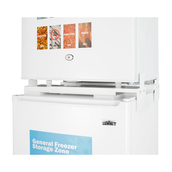 Summit 19" Wide Allergy-Free Refrigerator-Freezer Combination - AZRF7W